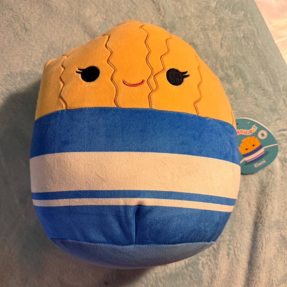 Squishmallows Eleni Fries 8"‎ NEW Yellow First to Market Plush
